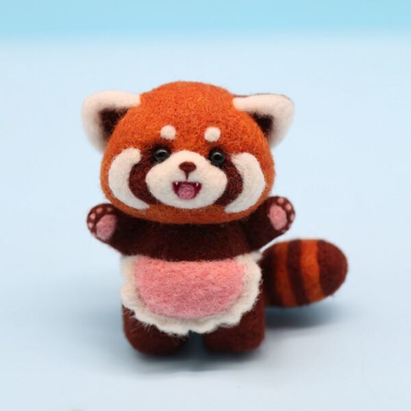 Red Panda Wool Felt Keychain Craft Kit - 7 Unique Designs - 图片 8