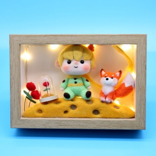 The Little Prince Rose and Fox Wool Felt DIY Kit - 图片 14