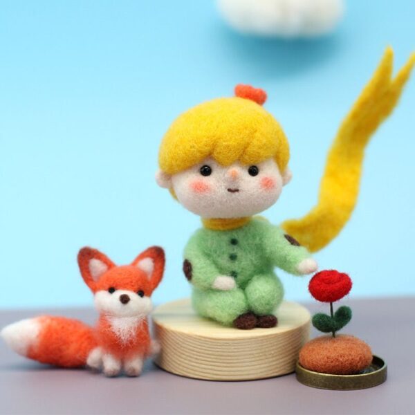 The Little Prince Rose and Fox Wool Felt DIY Kit - 图片 11