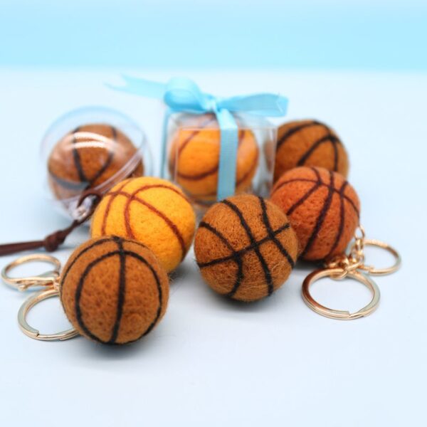 Basketball keychain wool felt kit - 图片 8